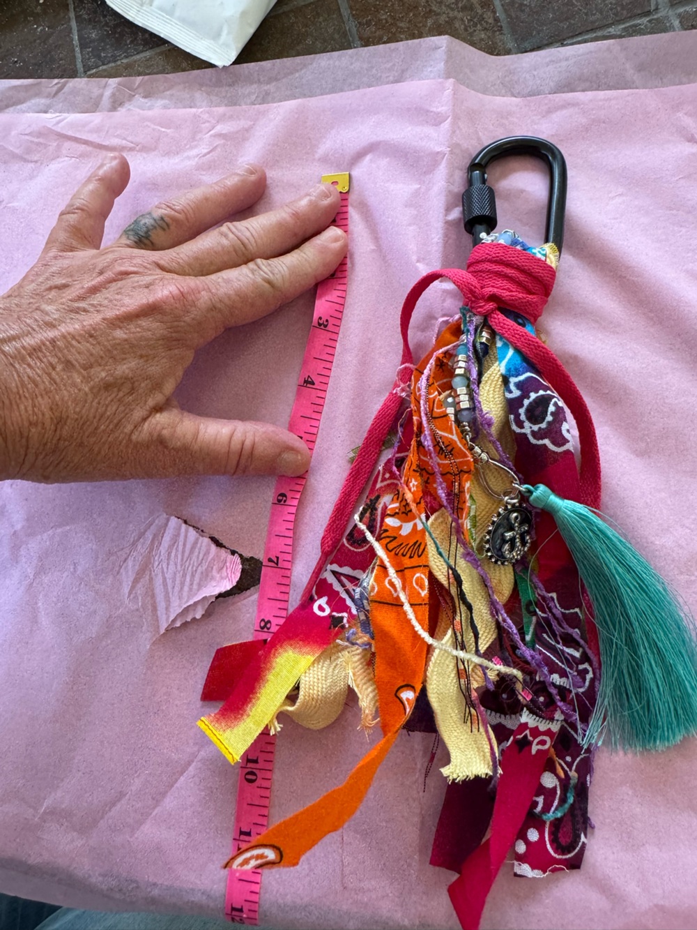 Handmade BOHO Key and charm
